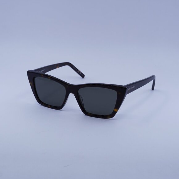 Saint Laurent SL 276 MICA 033 Sunglasses Havana Cat Eye Frame, Grey Lenses main image 11